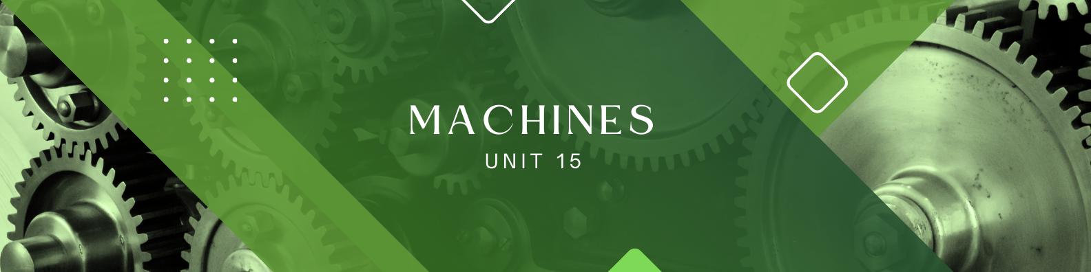 Unit 15: Machines Banner